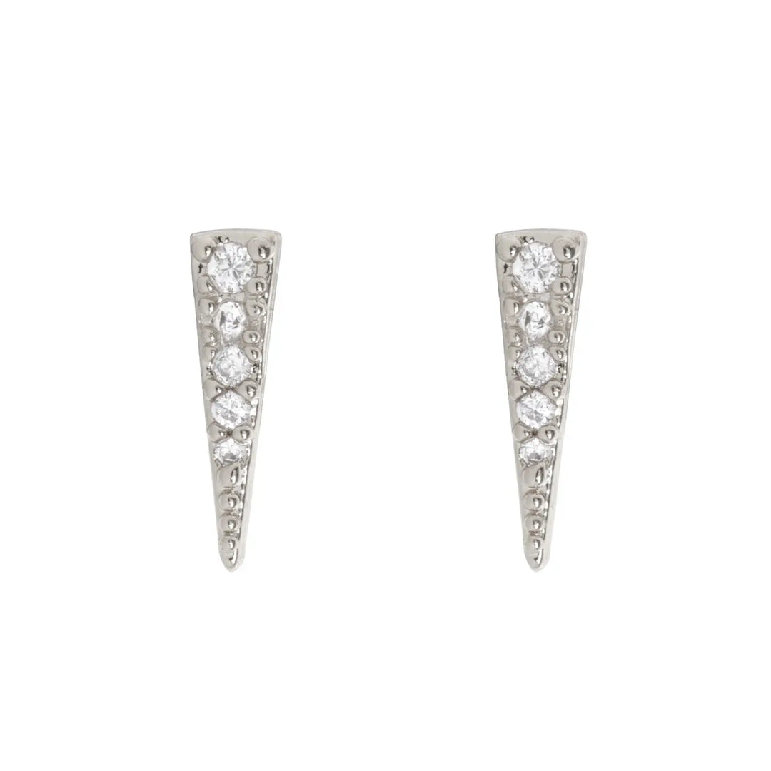 Eliza - Spike Crystal Ear Studs