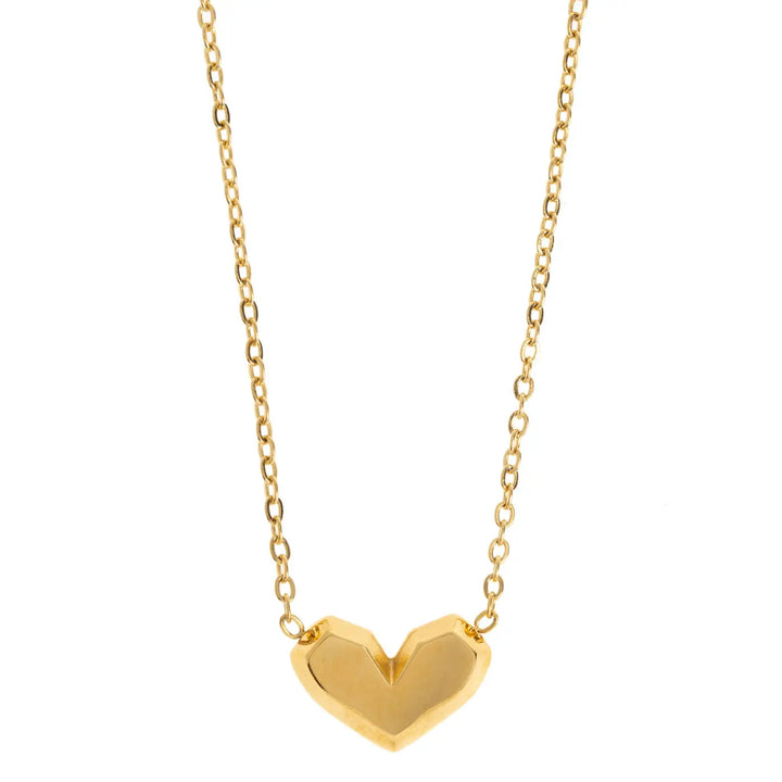 Eloise - Simple Heart Necklace Stainless Steel