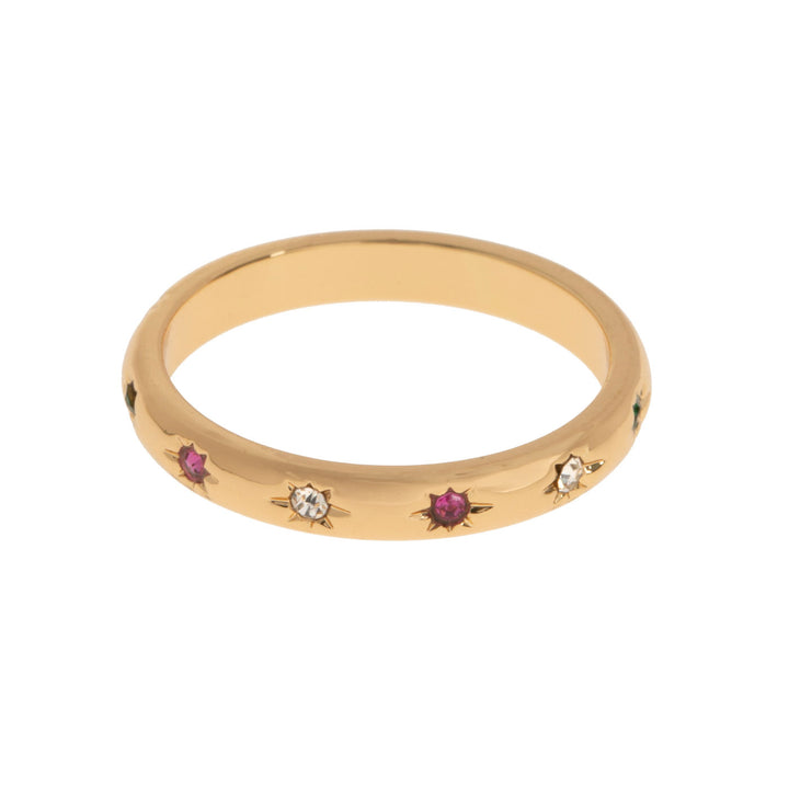 Elin - Farverig Crystals Ring