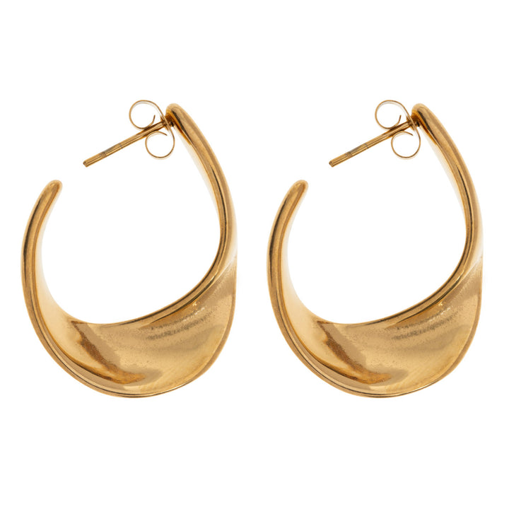 Mia - Statement Vintage Hoop Earrings Stainless Steel