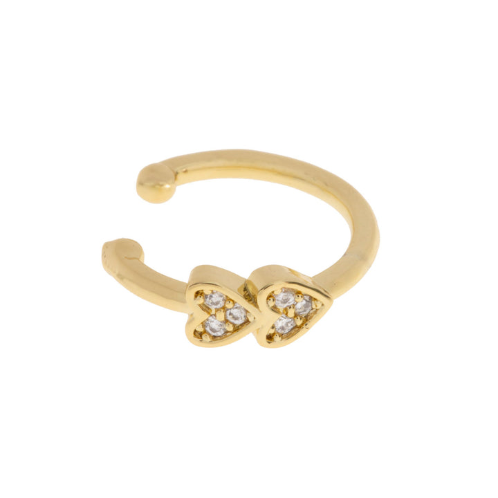 Gigi - To Krystal Hjerter Ear Cuff