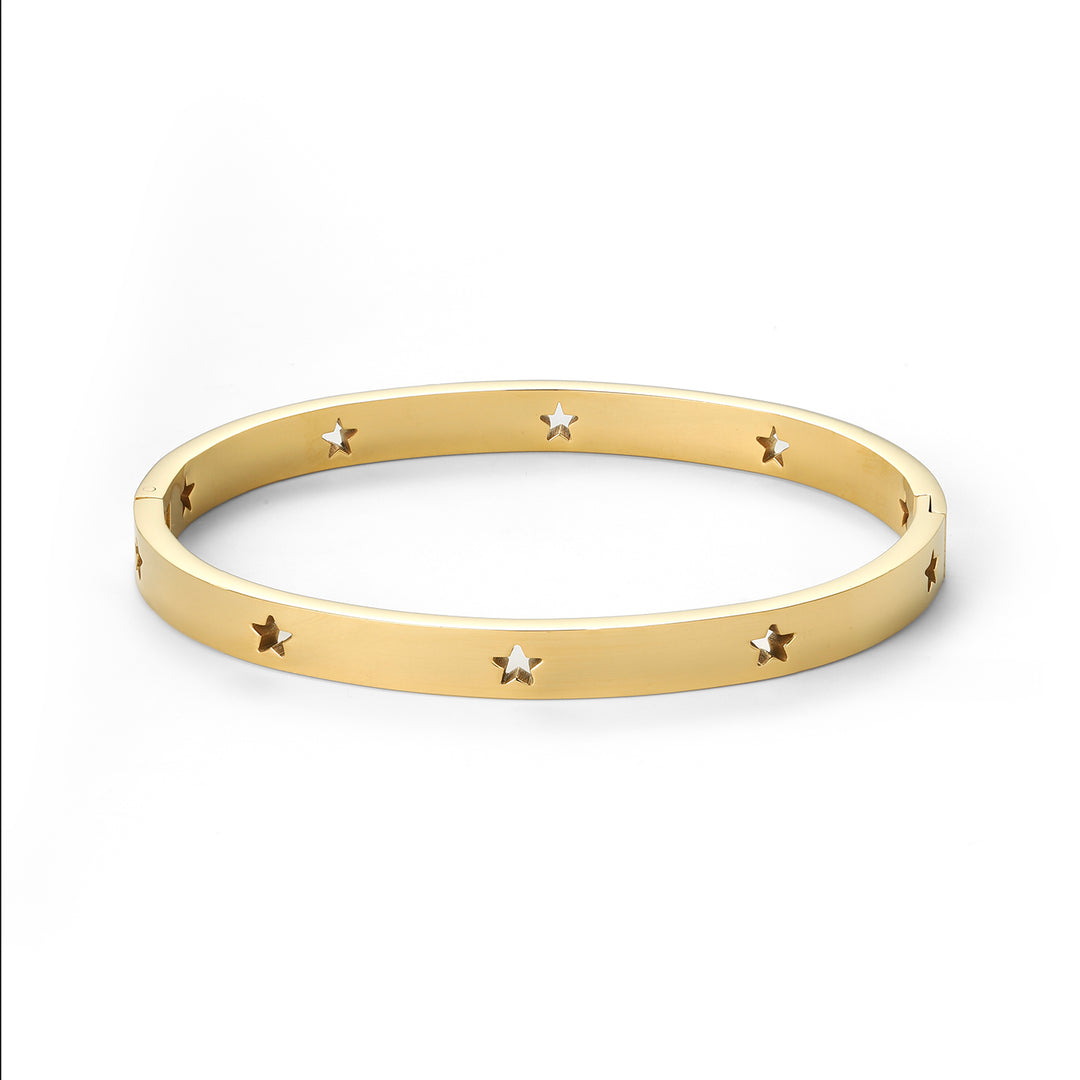 Leia - Star Bangle Bracelet Stainless Steel