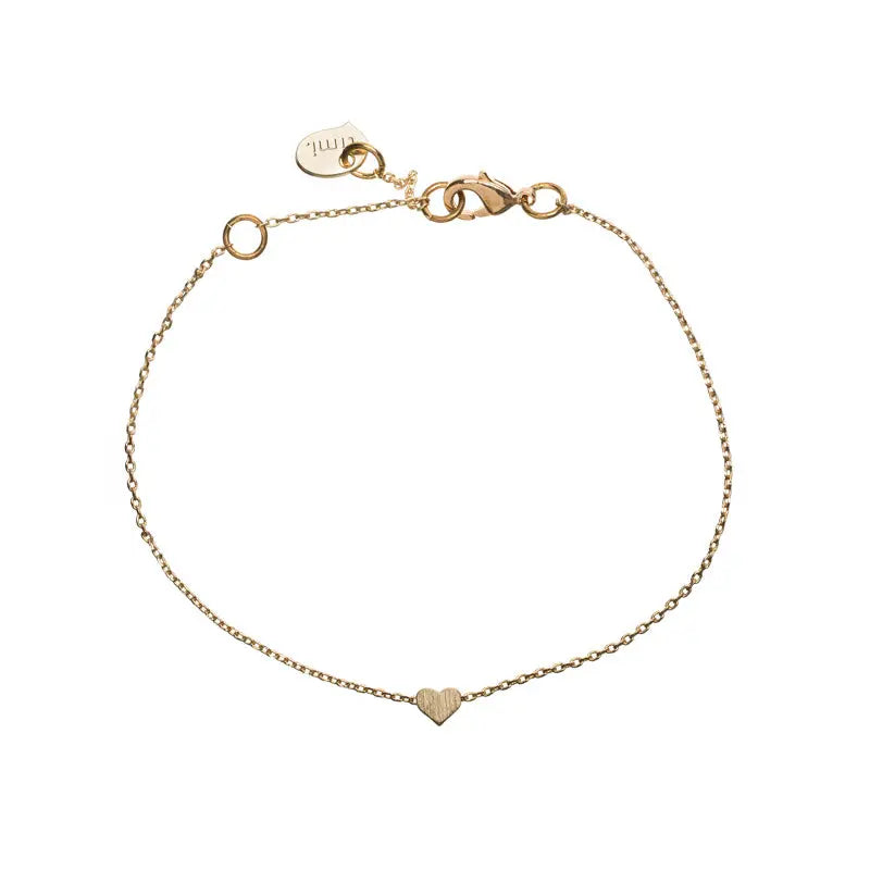 Small Heart Bracelet Gold