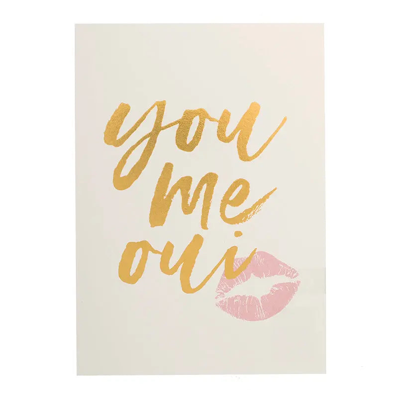 You, Me, Oui Postcard