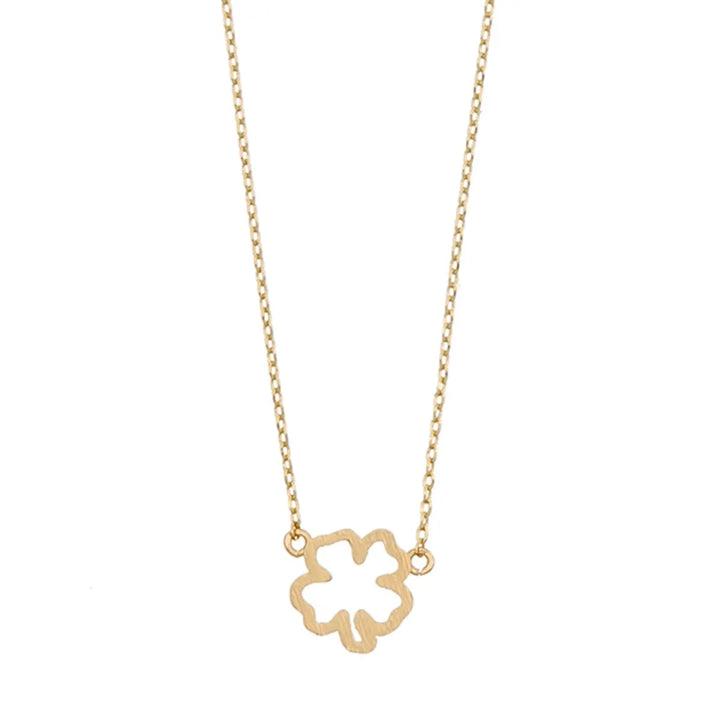 Four Leaf Clover Necklace Gold