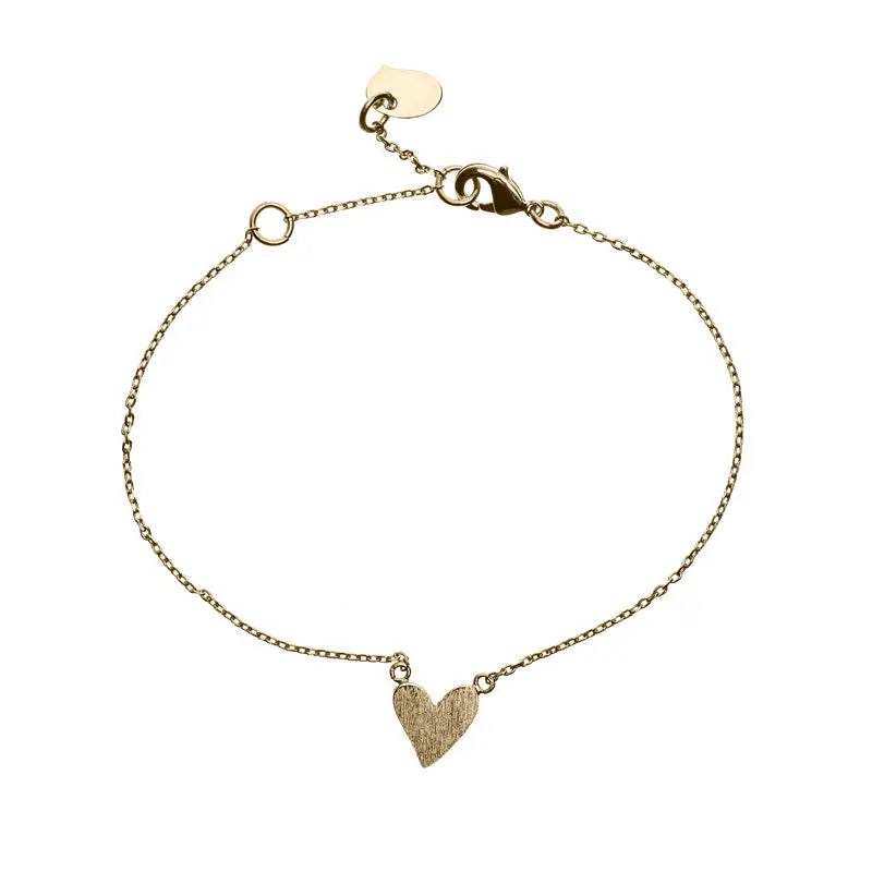 Fancy Heart Bracelet Gold