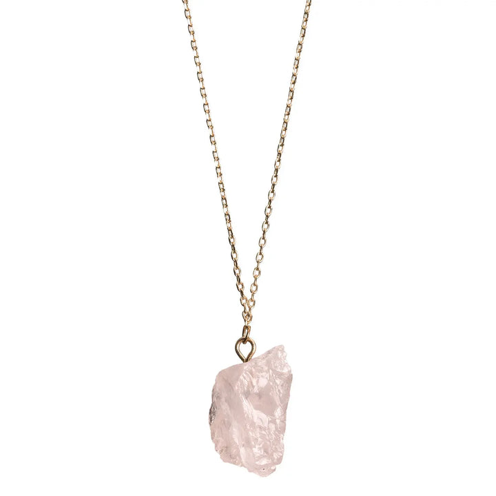 Necklace Semi-Precious Stone Rose Quartz