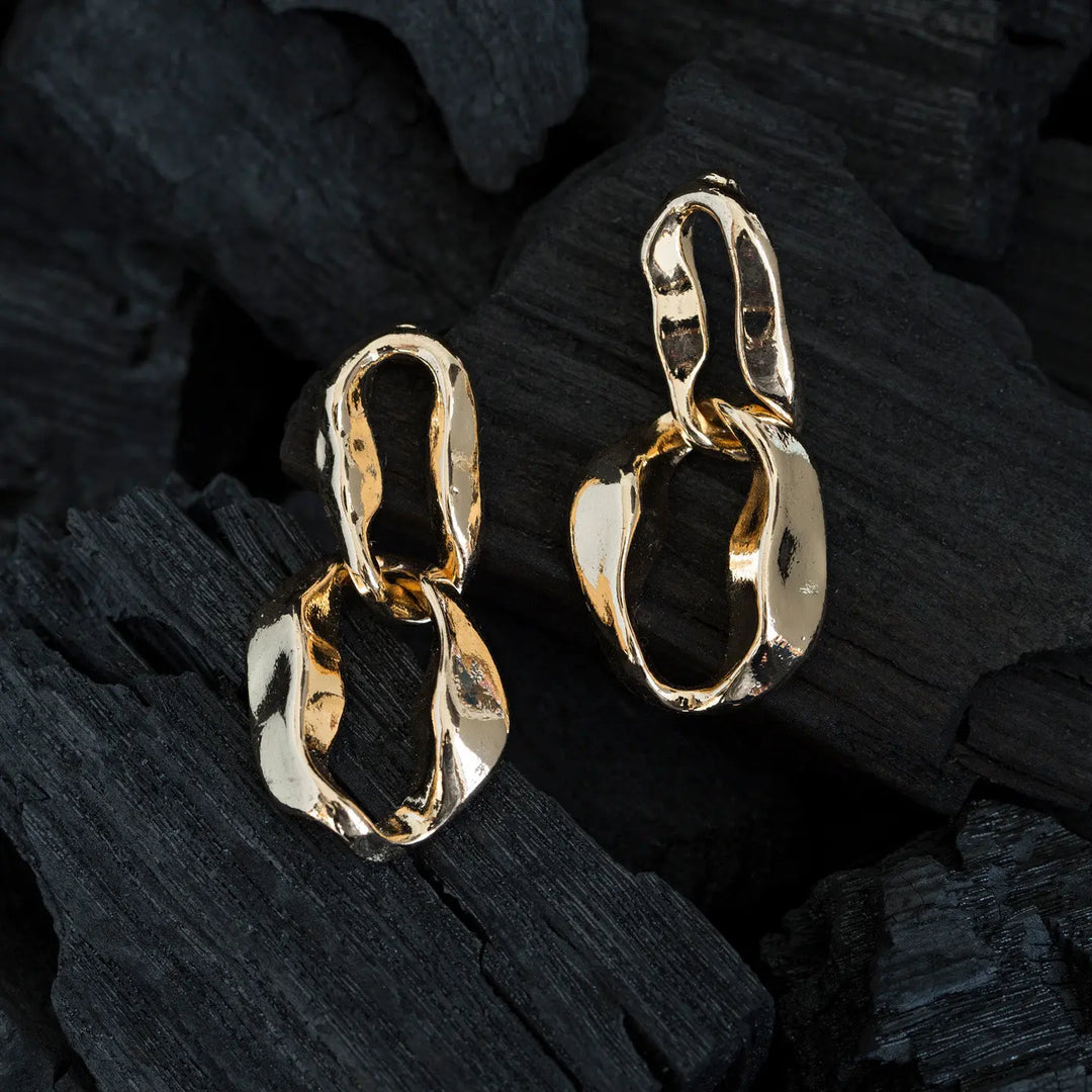 Organic Double Hoop Earrings Timi of Sweden