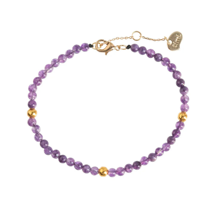 Amethyst Bead Bracelet