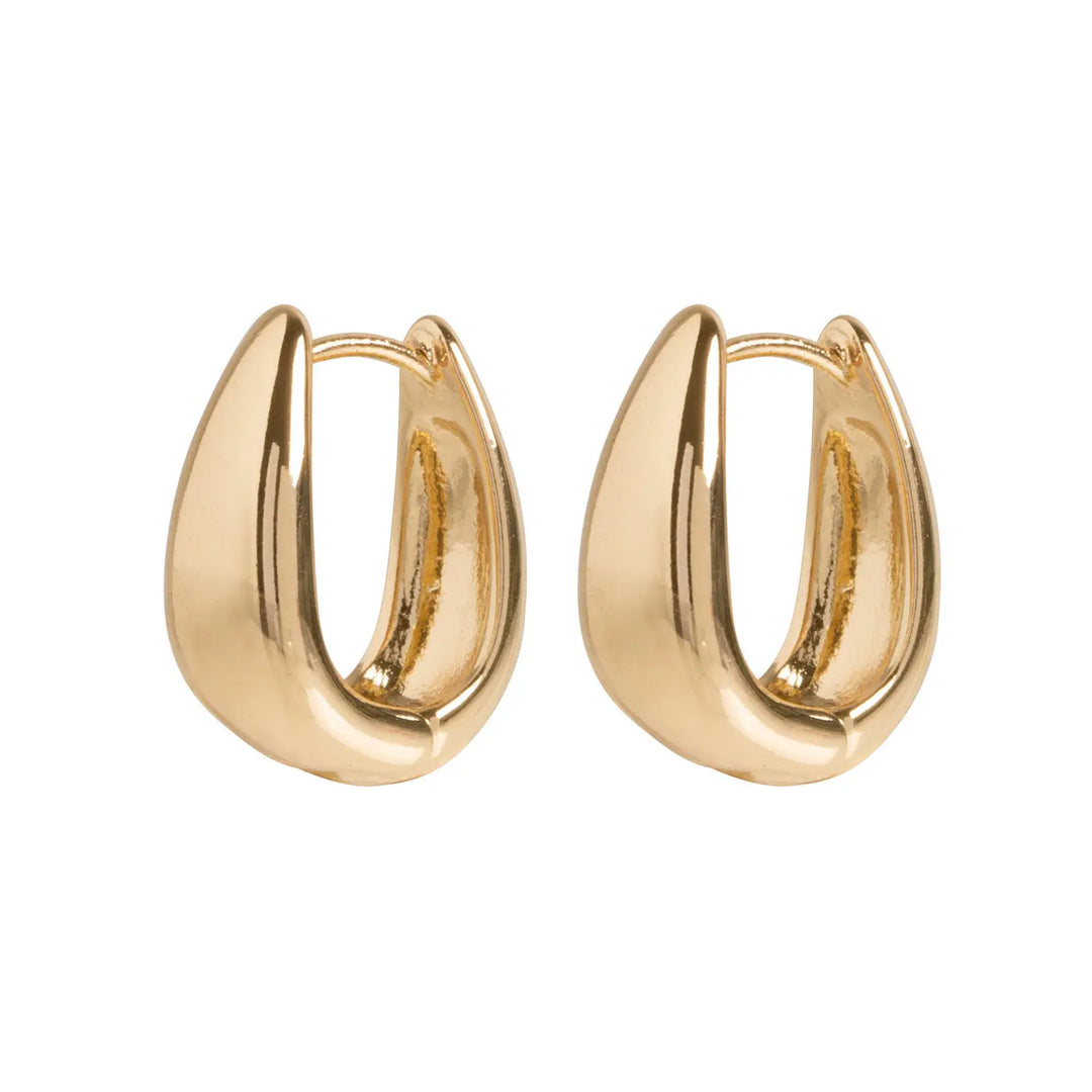 Classic Wide Hoop Earring - Gold