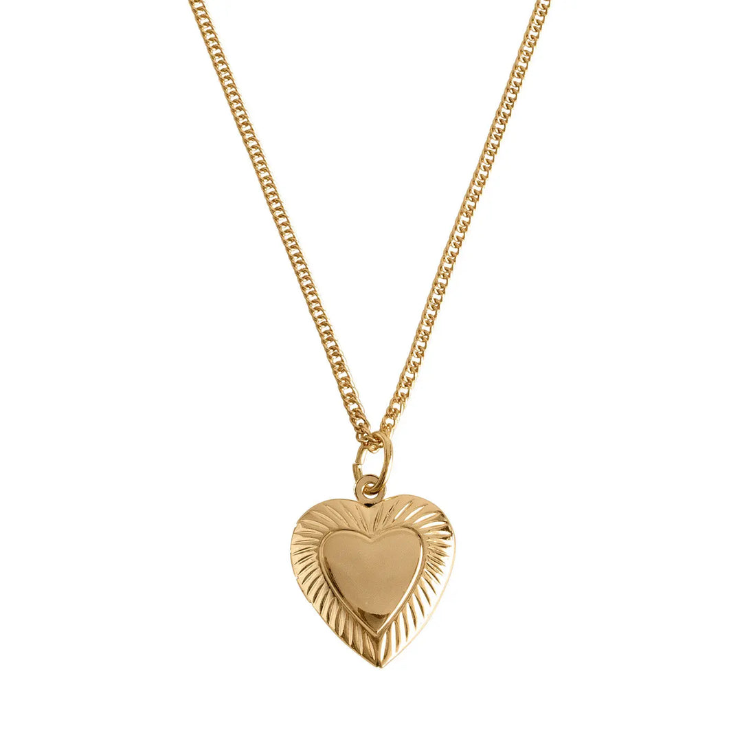 Heart Locket Gold Necklace | Stylish