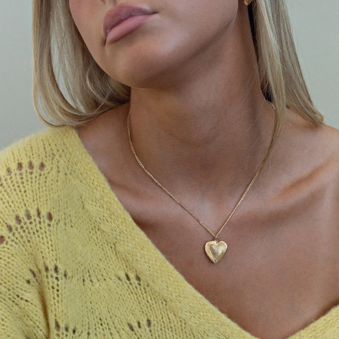 Heart Locket Gold Necklace | Stylish