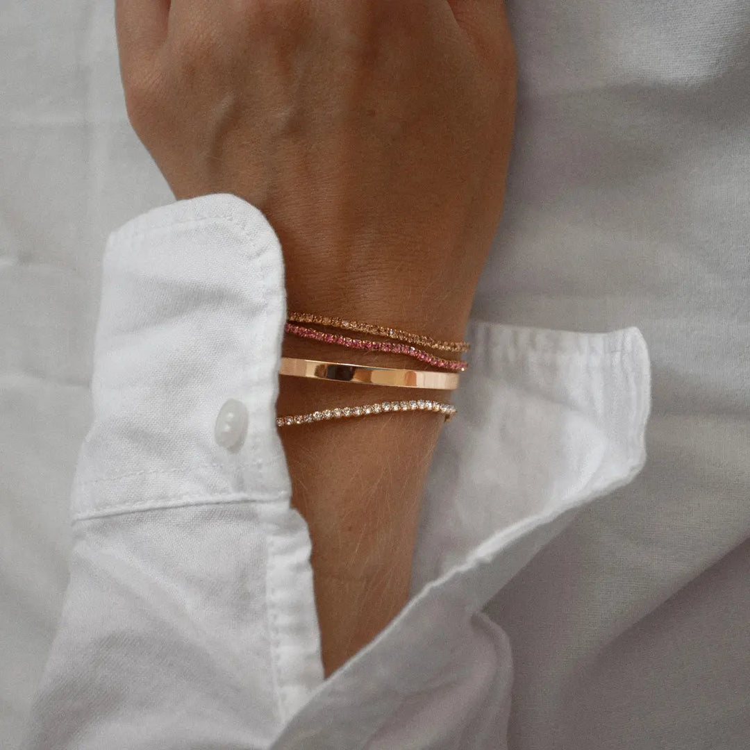 Essential Plain Bangle Bracelet Gold