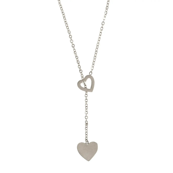 Sally - Heart Lariat Necklace