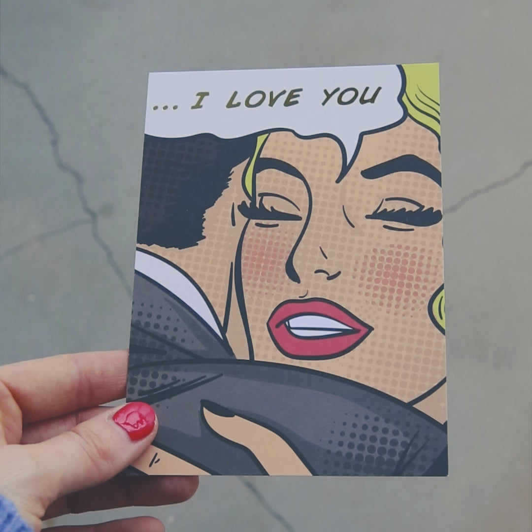 …I Love You Retro Postcard